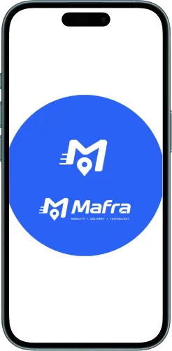 Ecrã de abertura da aplicação Mafra Táxi