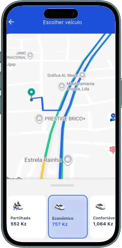 Ecrã da aplicação a comparar os preços de cada serviço
